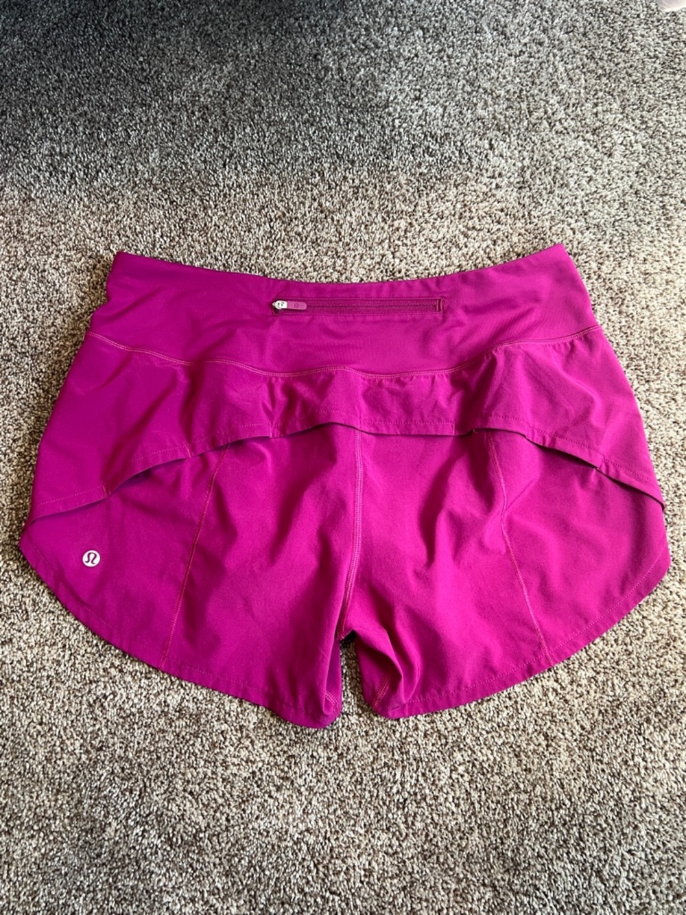 lululemon athletica Women's Athletic Shorts in Magenta - Picture 3 of 7